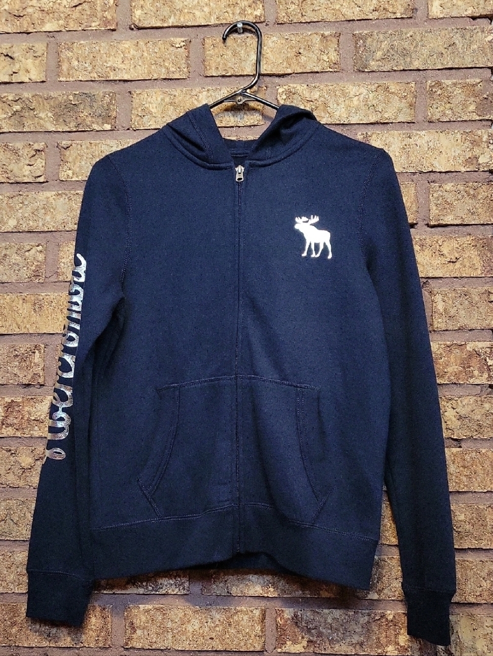 abercrombie kids Hooded Zipup Sweatshirt Navy Size 15/16